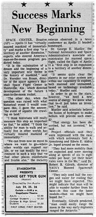 The Eagle Archives: July 22, 1969